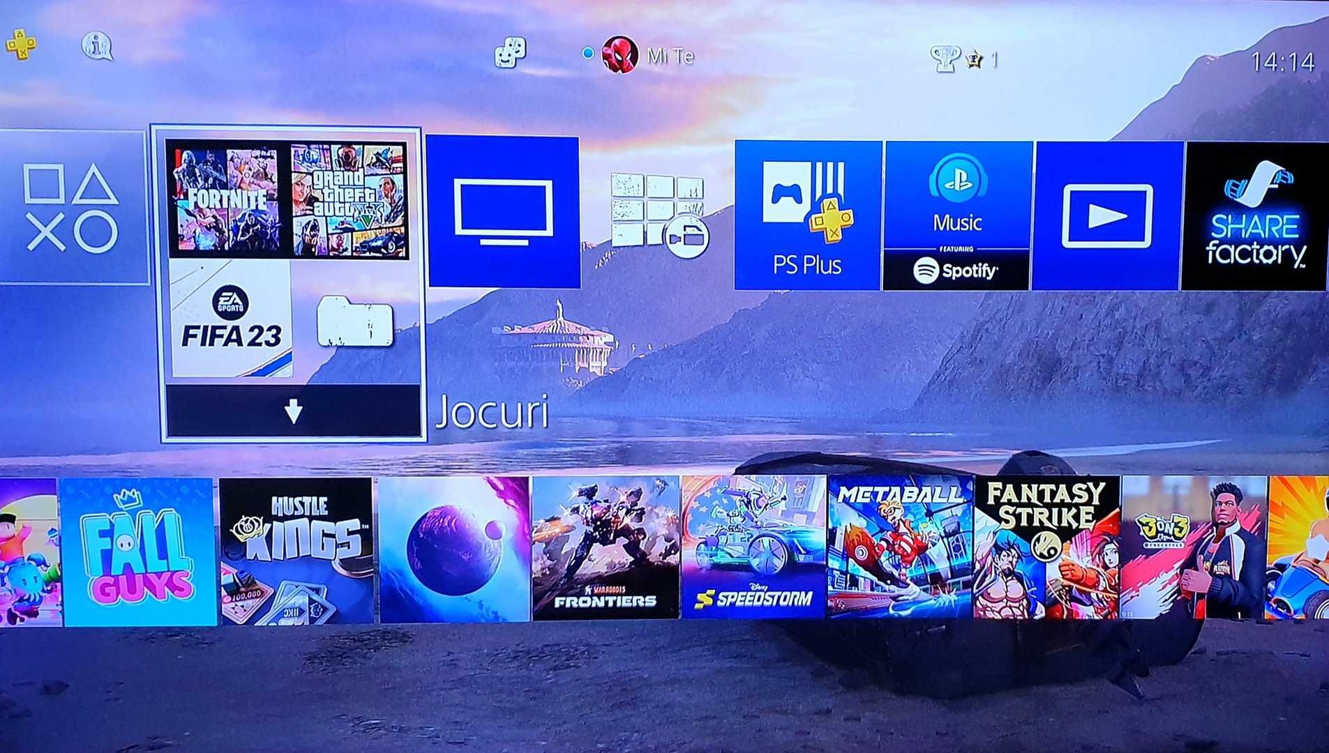 85 jocuri + PS4 SLIM, Fortnite, GTA V, Fifa 23, Mortal K 11 + 2 Manete