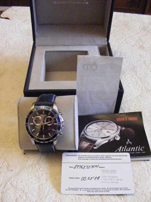 Atlantic Seasport Men Diver Chronograph 100 M.