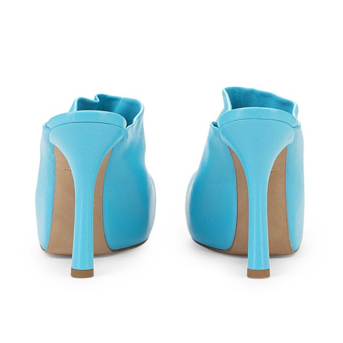 Луксозни дамски обувки на ток BOTTEGA VENETA Baby Blue