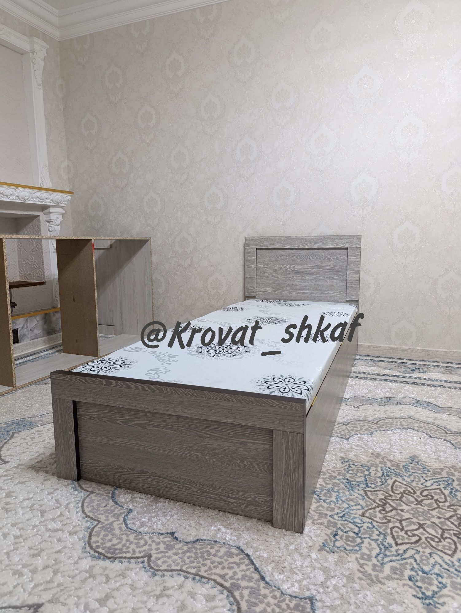 Krovat bir kishilik sandiqli arzon