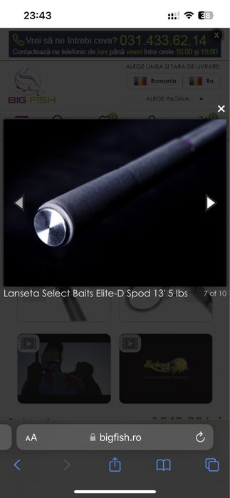 Lanseta spod Select Baits Elite-D 13ft 5lbs