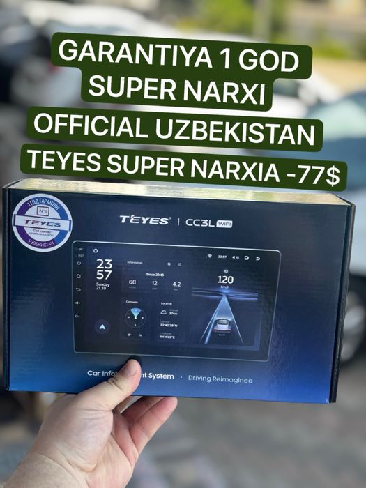 Fakar Teyes zor CC3L wifi original 2/32 1yil garantiya nasiya bor