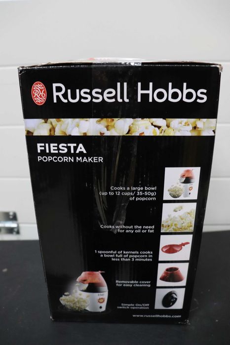 Машина за пуканки Russell Hobbs 24630-56 Fiesta-24630-56, 1290 W, бяла