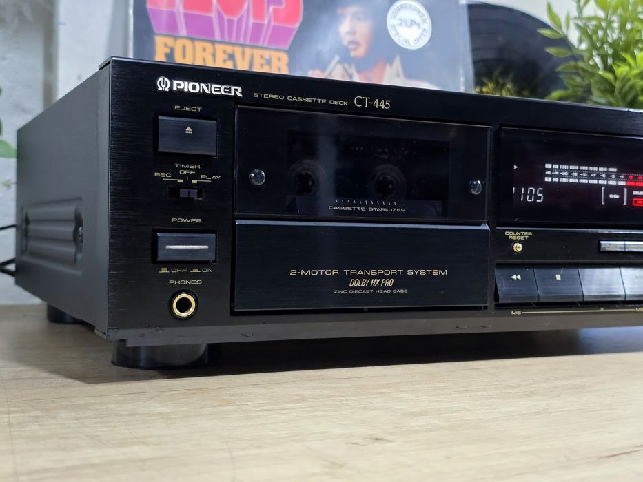 Casetofon deck PIONEER CT-445, hifi stereo, 2 motor,bias, dolby B C,