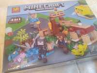 Minecraft set de construit superb cu minifigurine din joc, 4 in 1