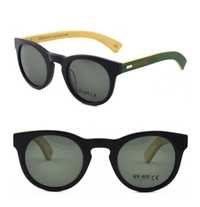 НОВИ Harvist Roundmix Black Green Bamboo слънчеви очила UV400 кат.3
