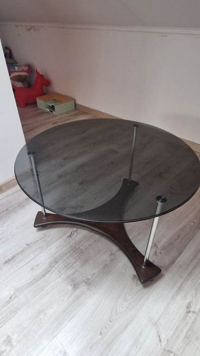 Masa living sticla neagra