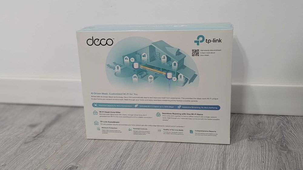 Sistem Mesh Wi-Fi TP-Link Deco X50(2-pack), Dual-Band, Gigabit, AX3000