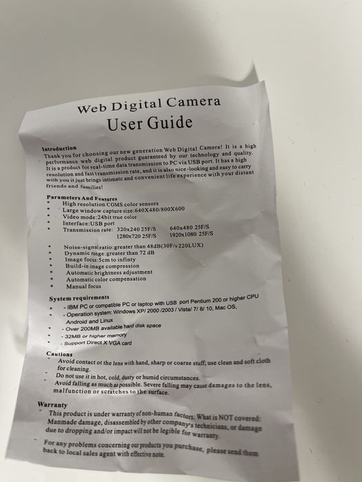 Camera Web cu Ring Light