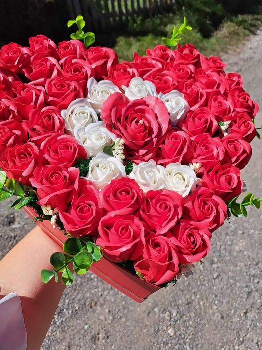 Aranjamente flori sapun parfumate, Lumânări, buchete