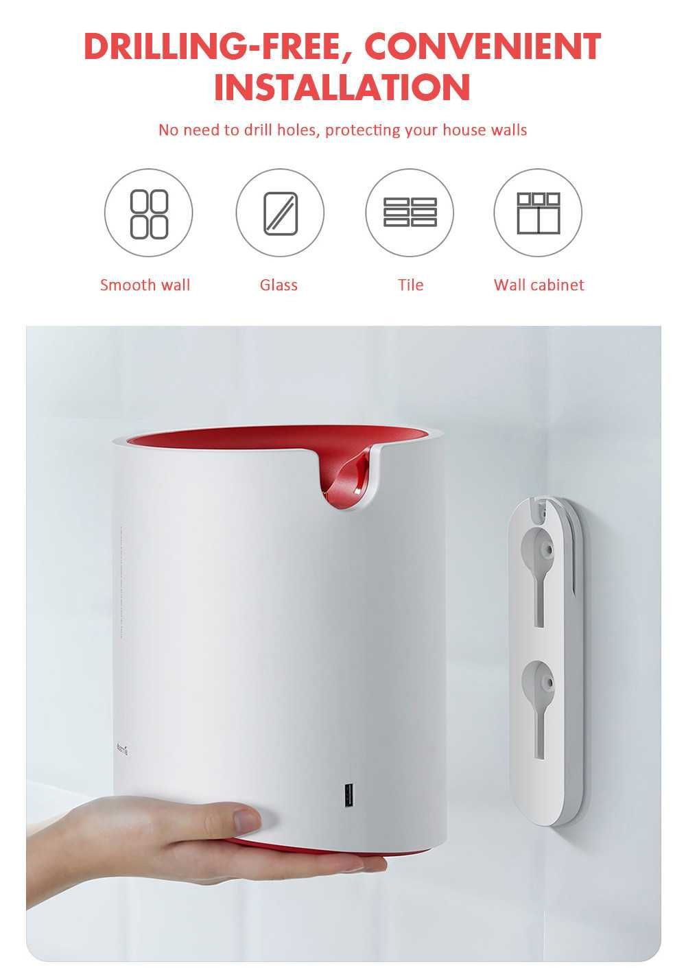 Сушилка для рук с фен для волос Xiaomi Deerma Multi Function Dryer 2в1