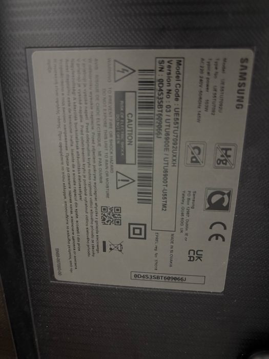 Vand smart tv samsung defect ecran