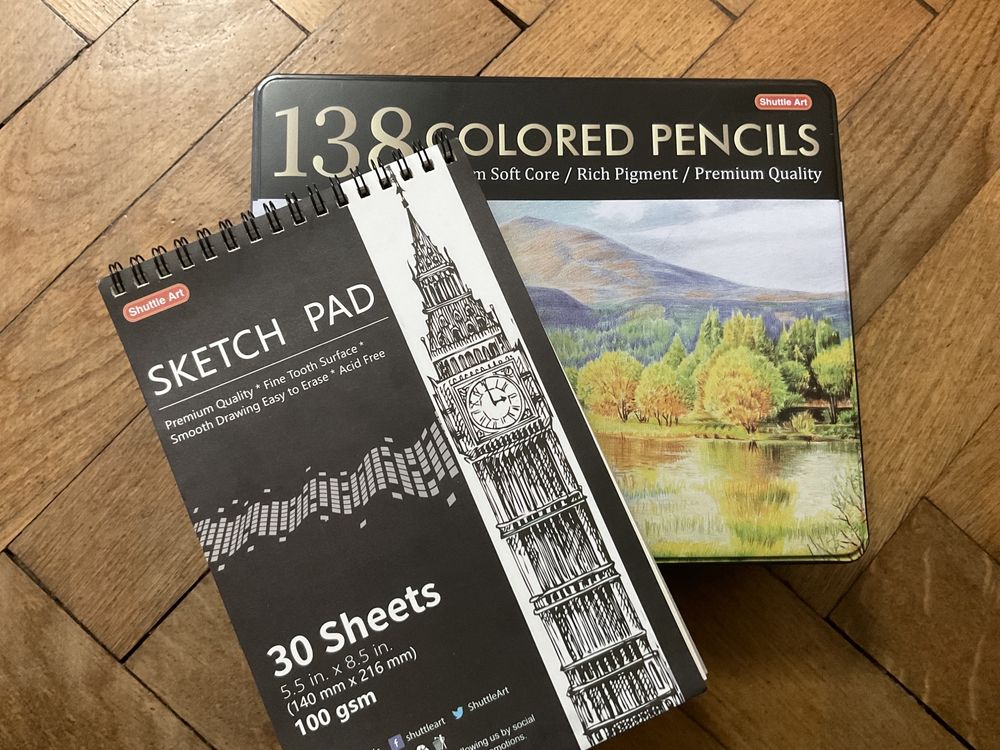 Set 138 Creioane Colorate Shuttle Art