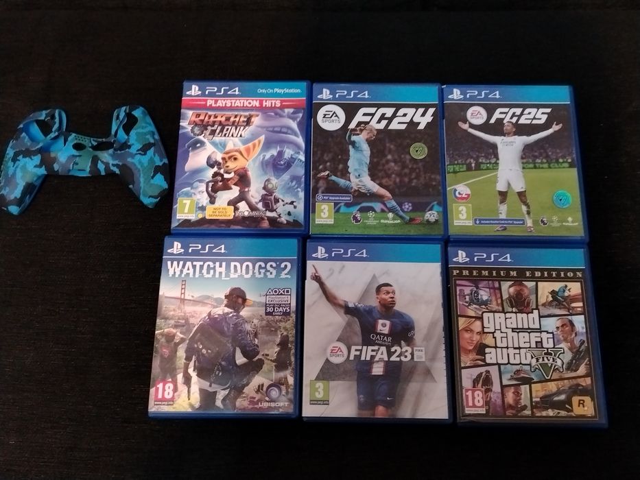 Jocuri ps4 +husa controller ps5