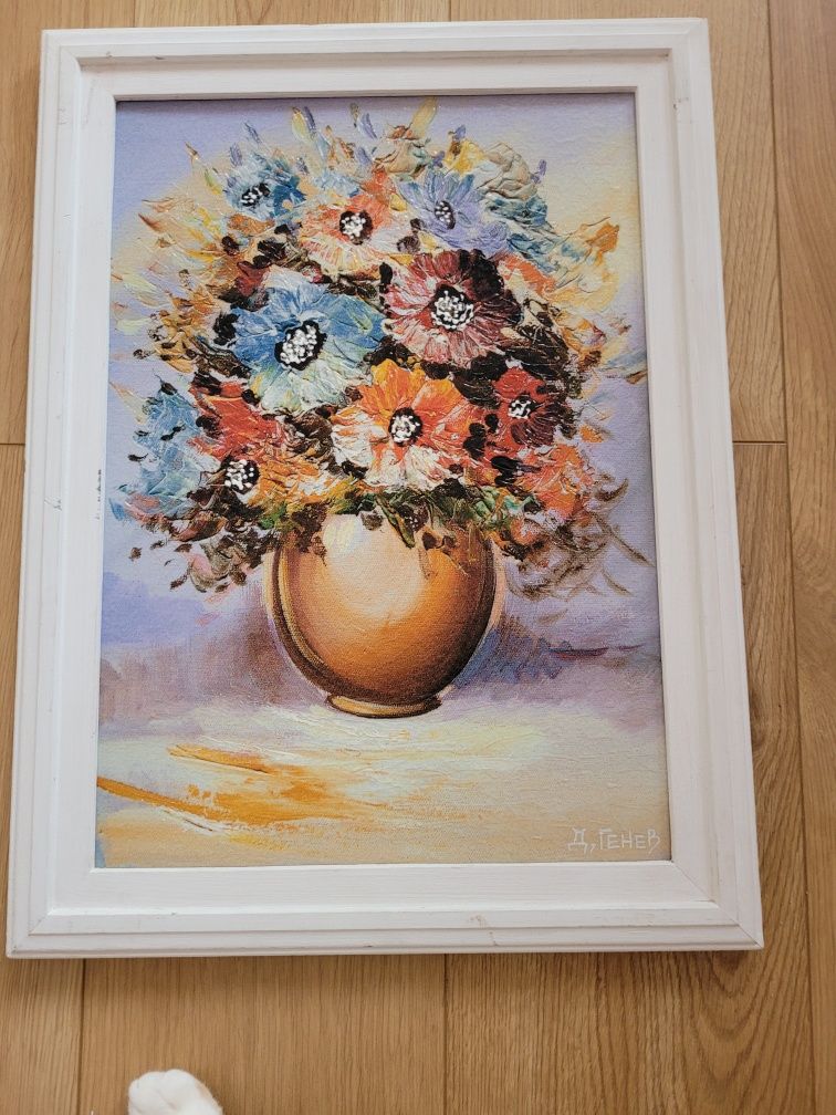 Картина цветя във ваза