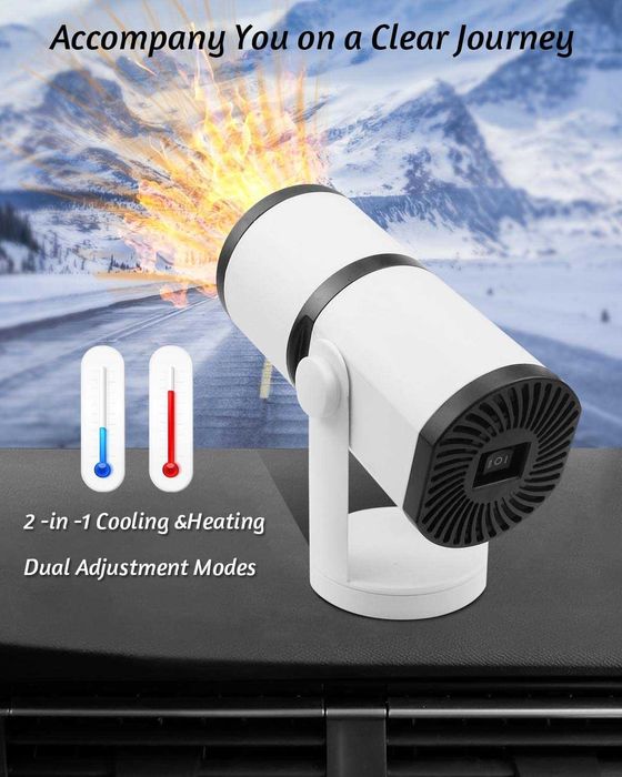 12V автомобилен отоплител и вентилатор,размразяване и обдухване. 2 в 1