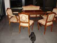 Salon stil Biedermeier , lemn solid ,6 piese in stare foarte buna .