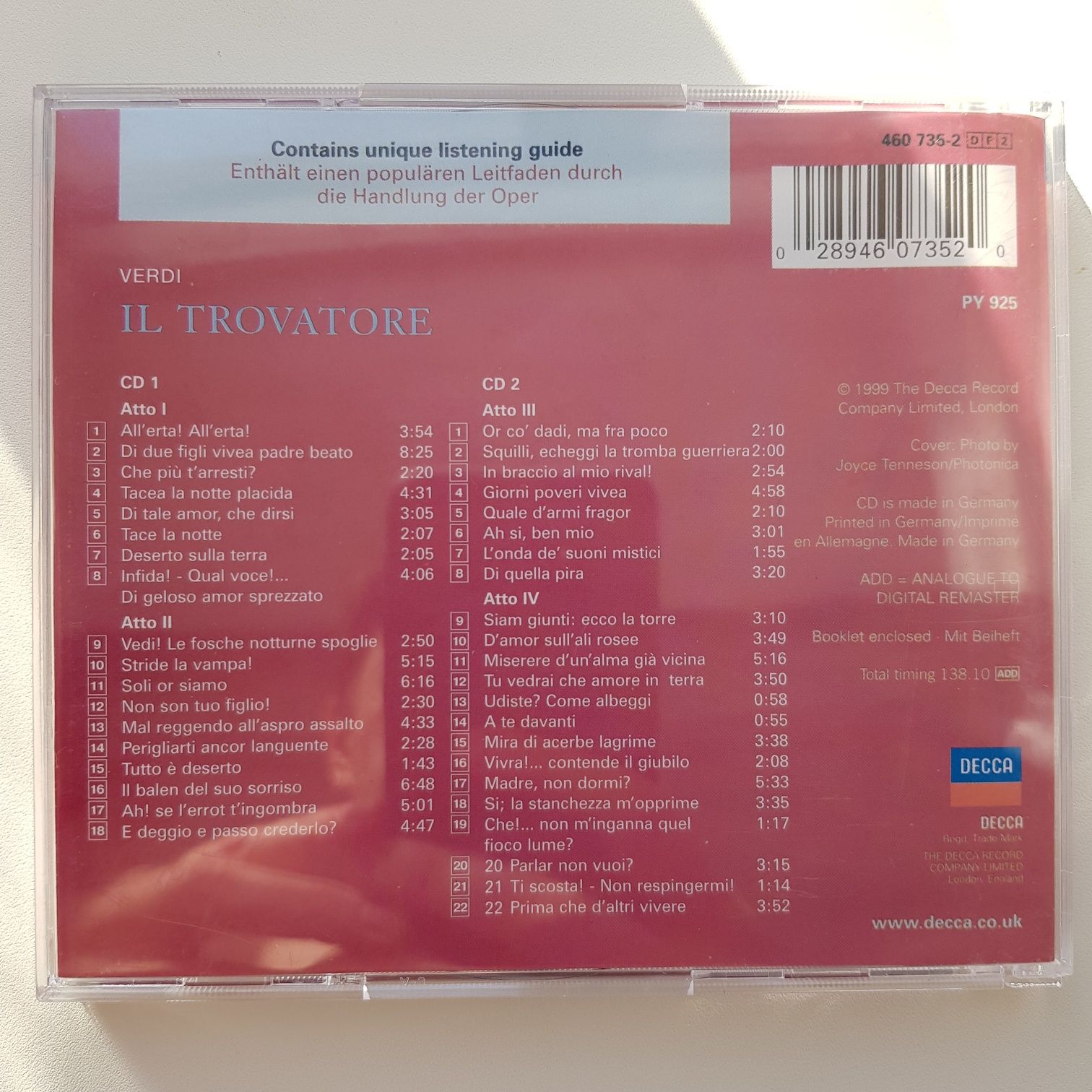 Аудио диски  CD - классическая опера