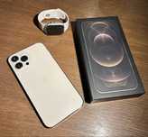 IPhone 12 Pro Max și Apple Watch Series 9