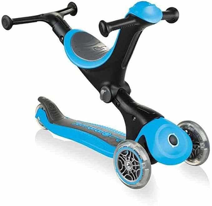 Самокат Globber Go Deluxe 3в1, сиденье, складной, до 50 кг, 3 Цвета