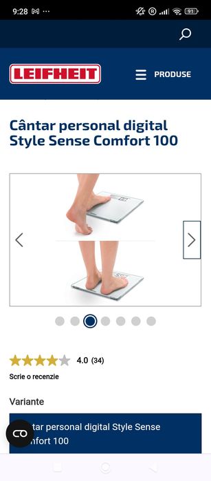 Cântar personal digital Style Sense Comfort 100 Profesionale.Nou