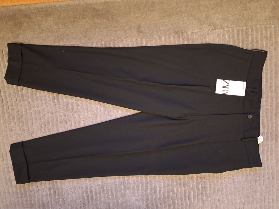 Pantaloni Zara premium cu pense,44,model Dsquared