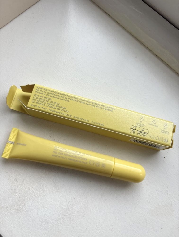 Rhode жълт калъф + гланц Lemontini Rhode case + Lip gloss Лимитиран