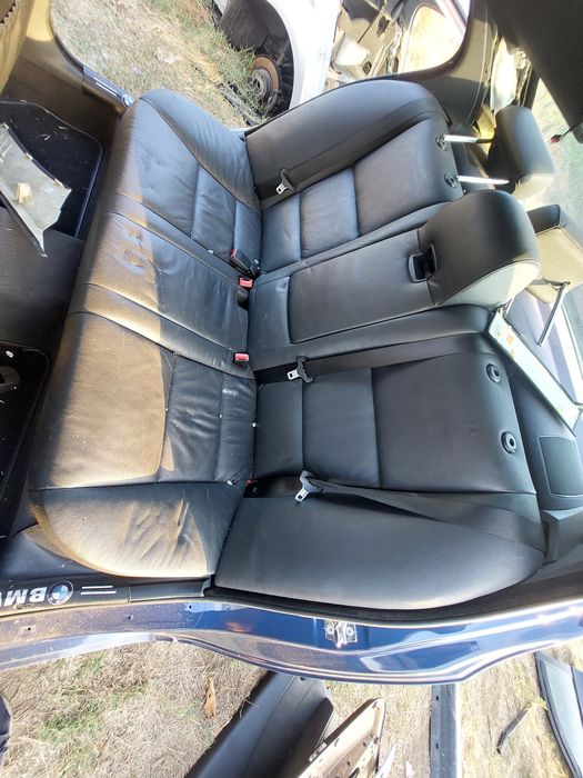 бмв е60 2.5i e60 bmw  салон черно кожено рекаро