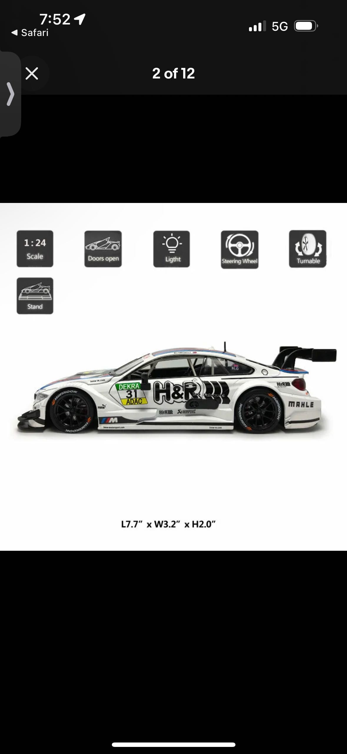 Metal speed zone 1:24 BMW M4 DTM