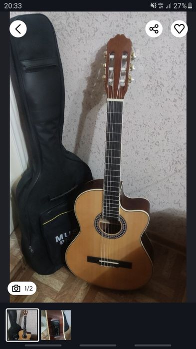 Ekvalayzerli Gitara sotiladi srochno zo'r holatda
