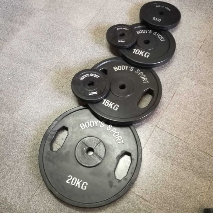 Гумирани дискове ф31 (кг1,25 кг15 кг20) ф51 (кг10 кг15)