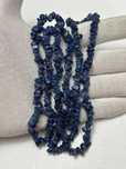 COLIER SODALIT - CYANIT - Lung - Margele - 92cm - Vintage !