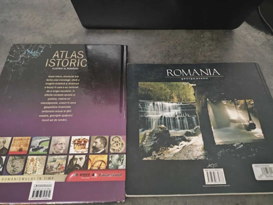 Carti x 2-Atlas istoric ilustrat al Rom 95pg&carte de fotografii,132pg