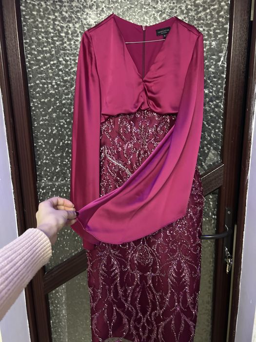 Rochie  Cengiz Akturk  din matase cu aplicatii