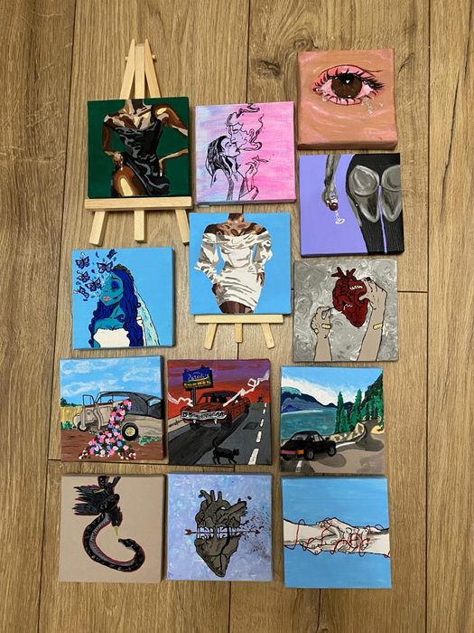 Paintings on canvas