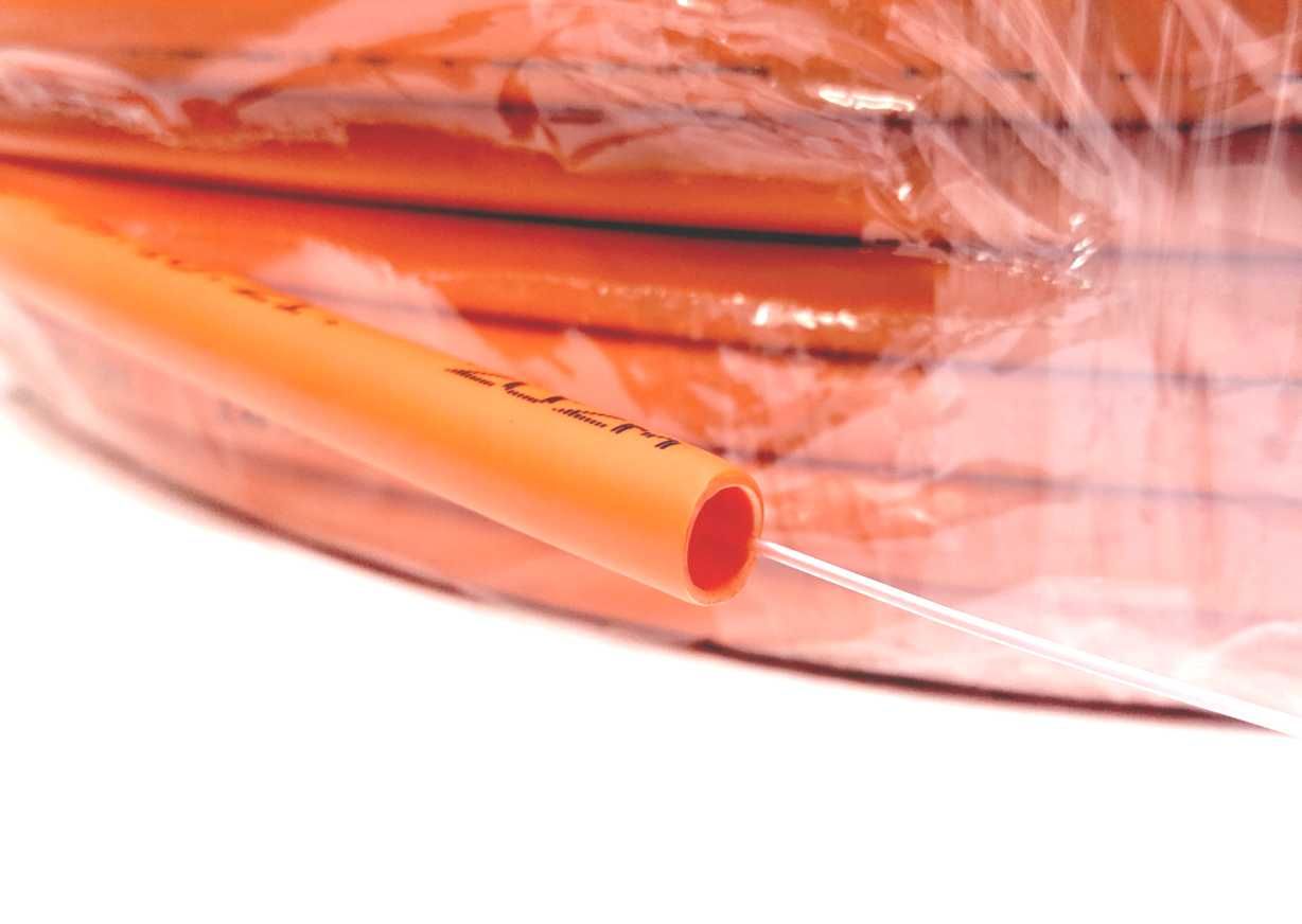 Microtub Direct Ingropabil 14/10 Portocaliu Cu Fir De Tragere (100M)
