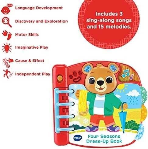 Детска играчка книга Мече време звук Подарък малко дете VTech 558303