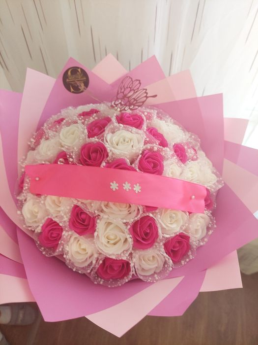 Buchet trandafiri săpun