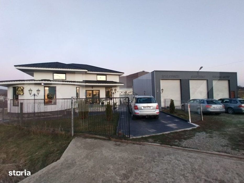 Casa de vanzare, plus afacere la cheie, la 25 de KM de Bistrita