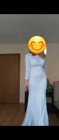 Бяла рокля размер L