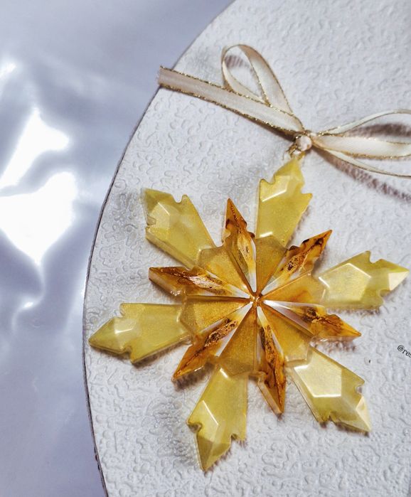 Снежинки/играчки за елха от епоксидна смола