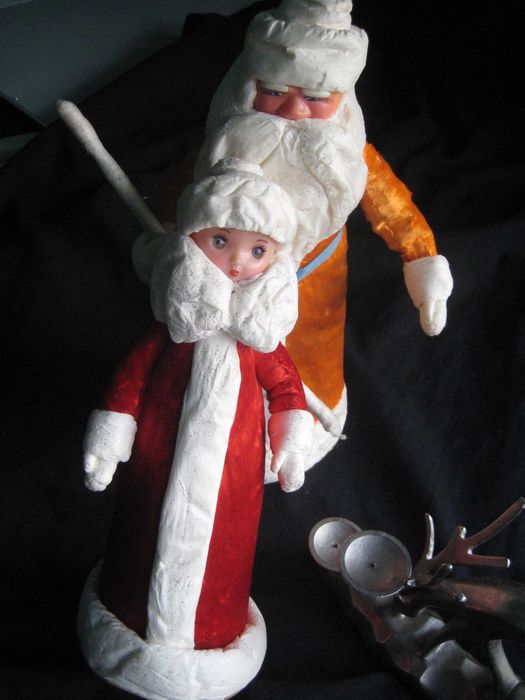 Антикварные Дет Мороз И СНЕГУРОЧКА НОВЫЕ 1970-х годов