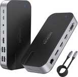 Докинг станция MOKiN за 4 монитора, 16 в 1 USB C с 2 HDMI, DP, 100W...