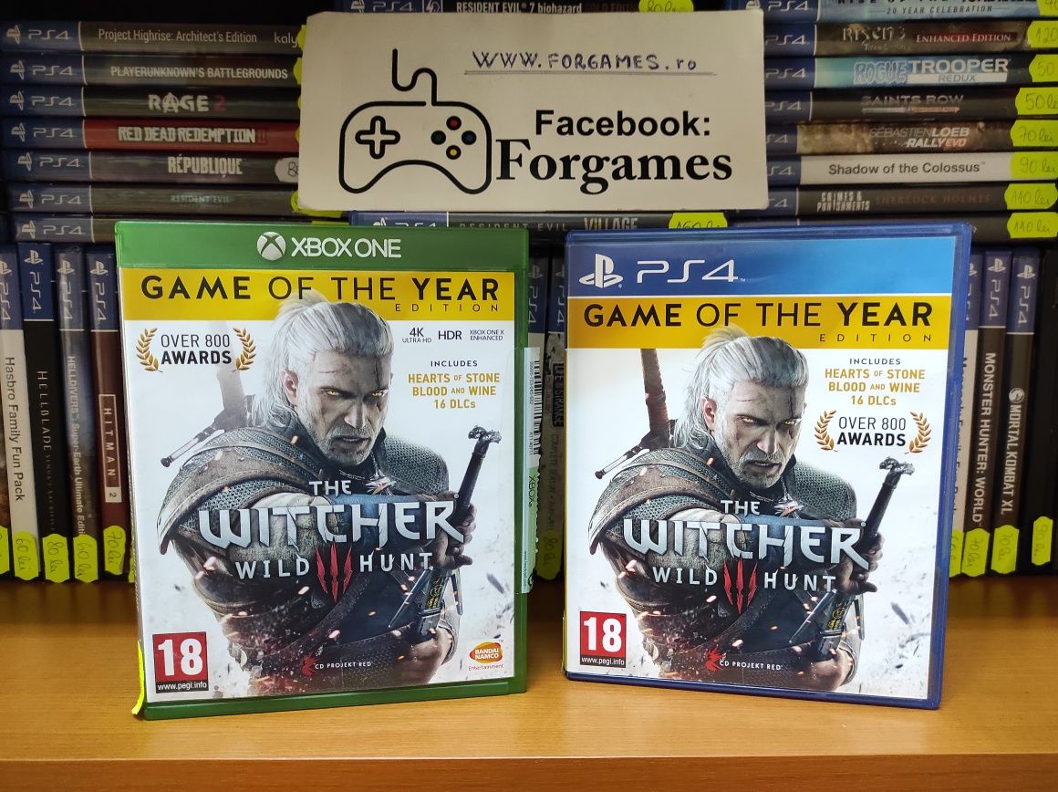 Vindem jocuri consola The Witcher 3 Wild Hunt GOTY PS4 Xbox One