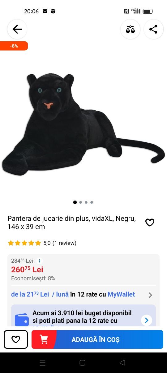 Pantera neagra de plus