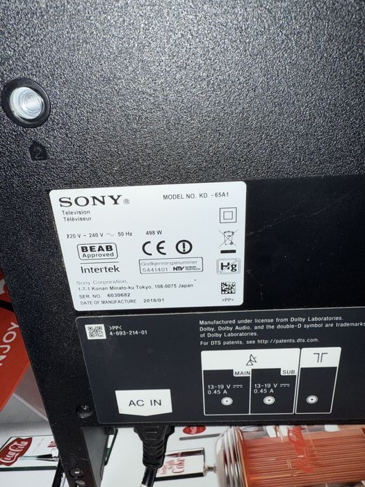 televizor  sony oled A1  65”