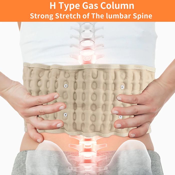 Centură pentru sustinere lombară cu sistem de pompare