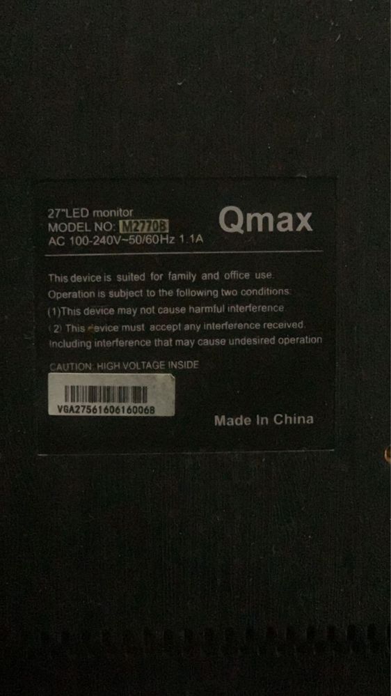 27-дюимов led-monitor Qmax