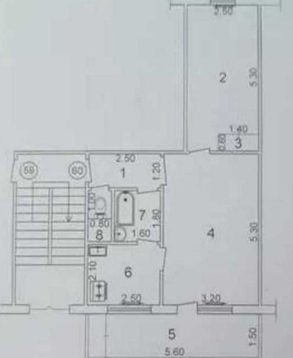 Юнусабад 7 квартал 2/3/4 (50²) продаётся квартира