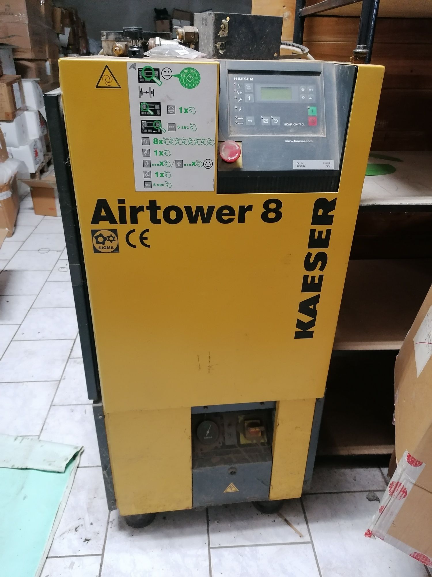 Vând Compresor cu melc Kaeser Airtower 8